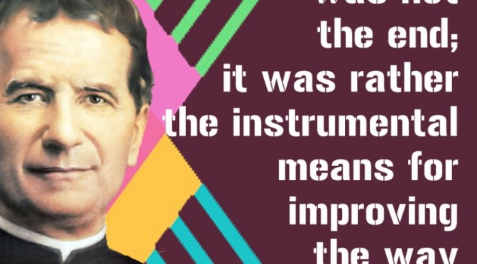 The Ninth day of Novena in Preparation for the Feast of St. John Bosco